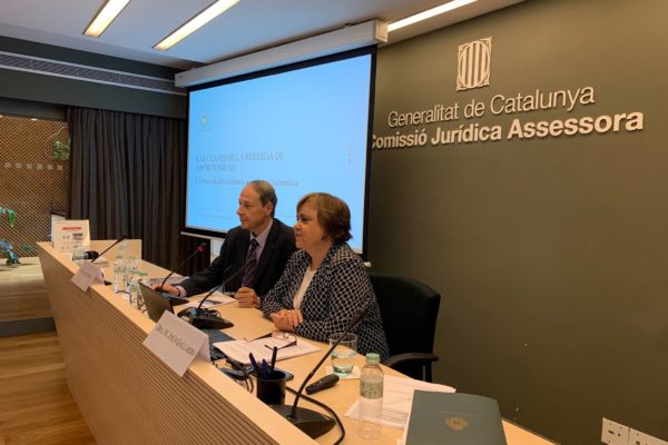 María Jesús Gallardo aborda las claves de la pérdida de oportunidad en la Comisión Jurídica asesora de Cataluña